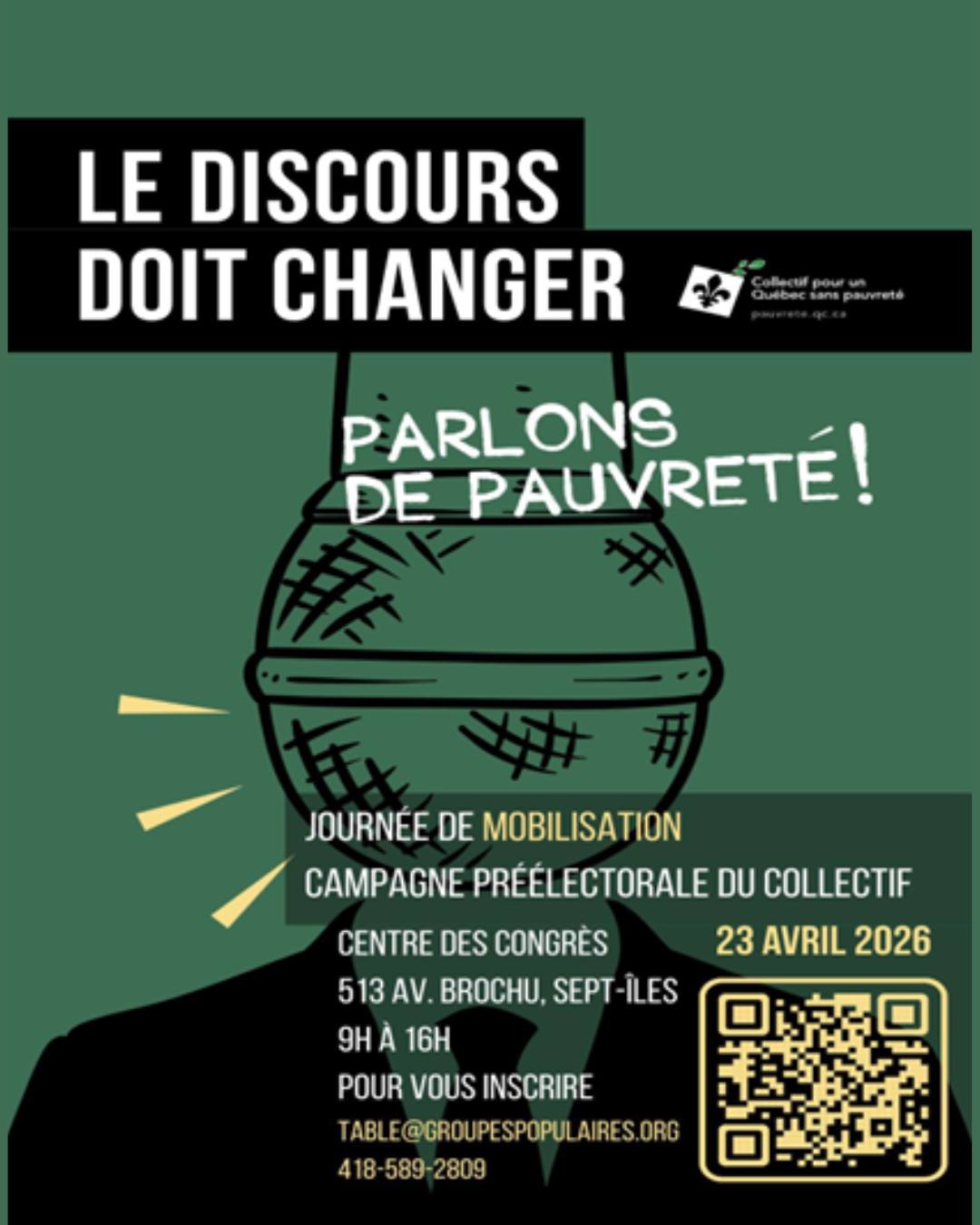 Mobilisons-nous contre la pauvreté sur la Côte-Nord !